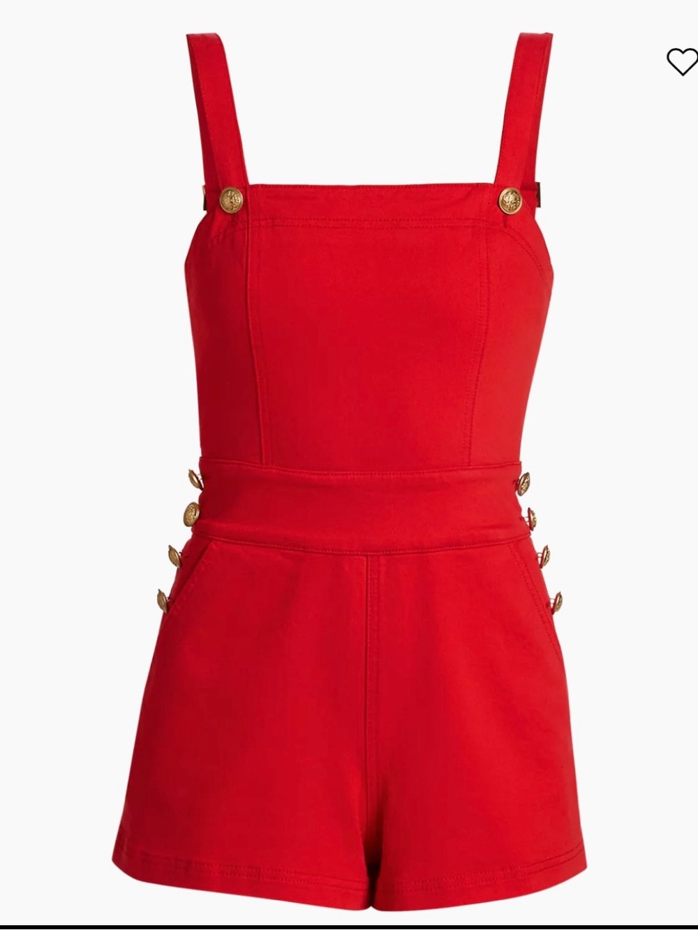 Alice + Olivia Bright Red Jeans Label Detail